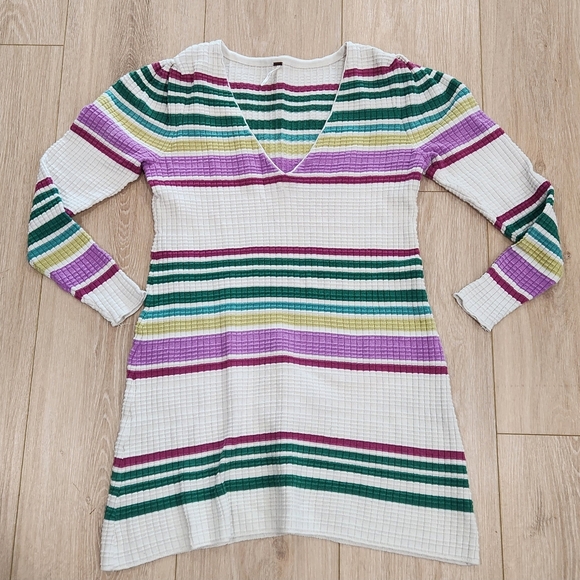Free People Gidget Stripes Sweater Dress - Picture 3 of 5